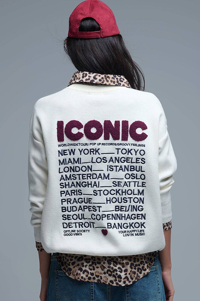 Pull ICONIC brodé - Q2