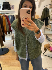 Gilet sans manche avec pinces & poches - LOU