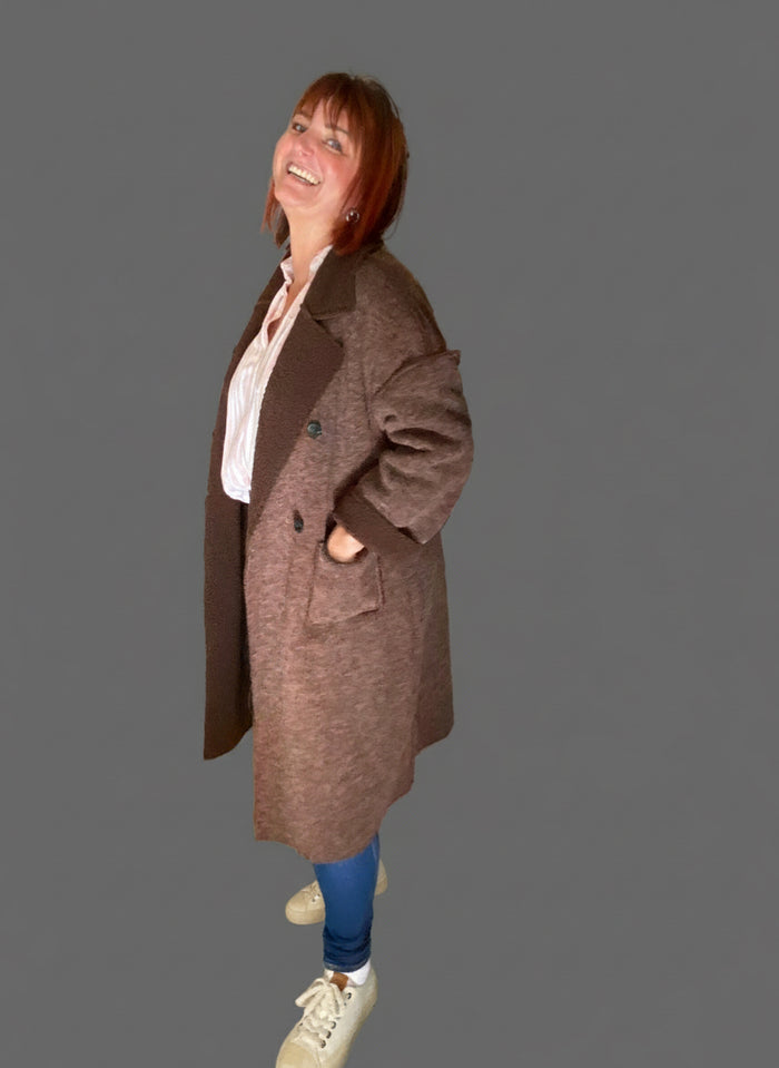 Veste-Gilet long chocolat - BSB