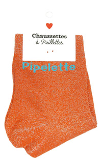 Chaussettes à paillettes message