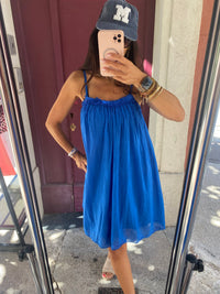 Robe courte voile de coton - LOU