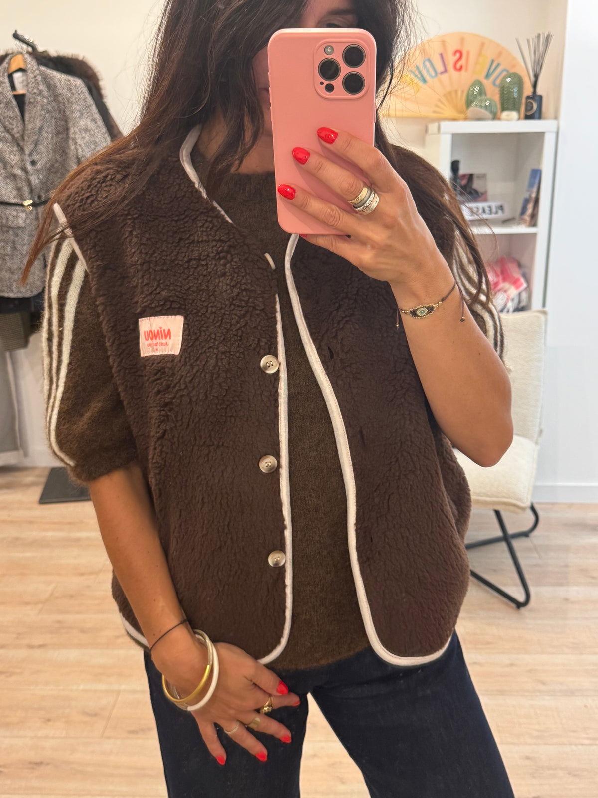 Gilet sans manche mouton NINOU