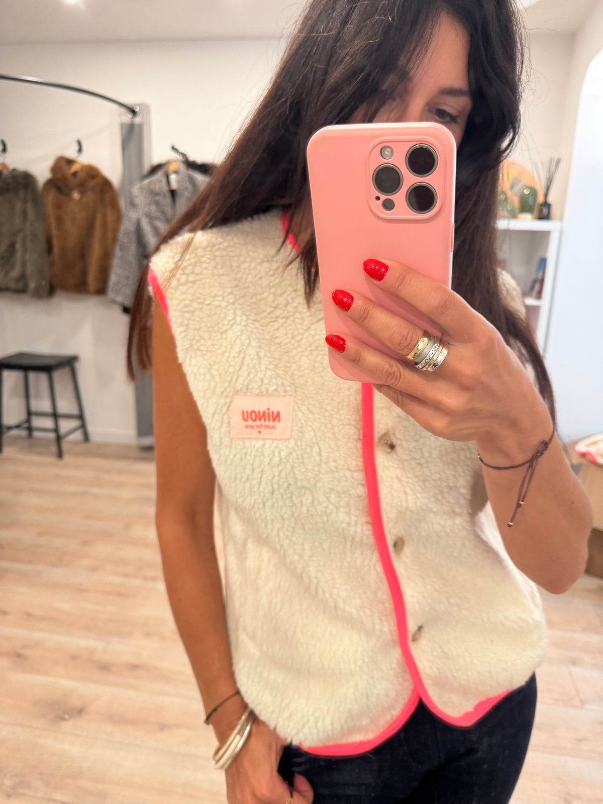 Gilet sans manche mouton NINOU
