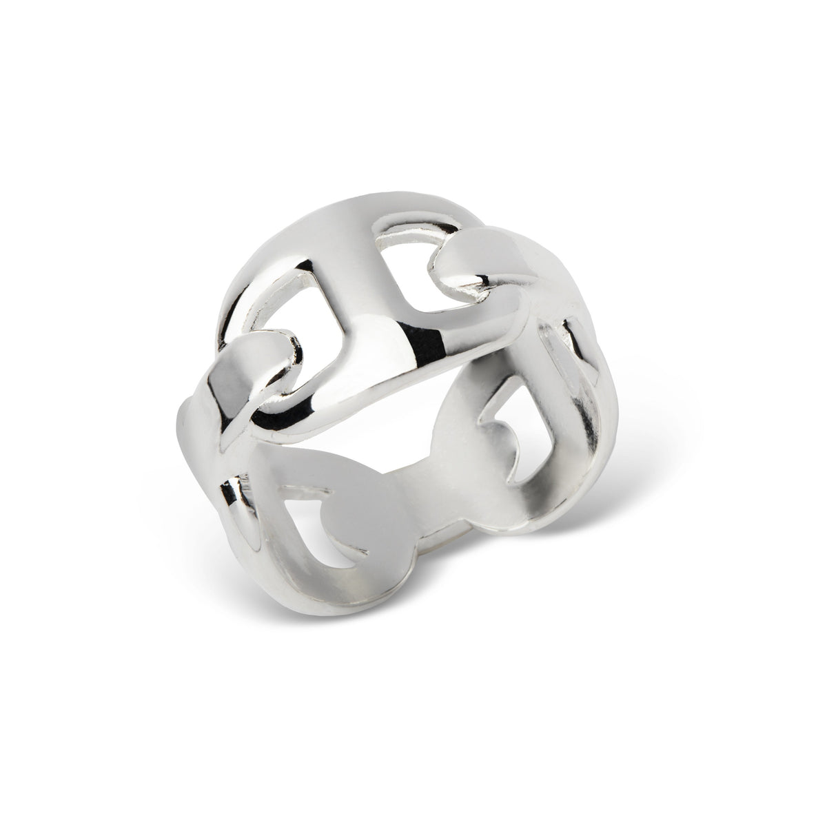 Bague Maille Marine Plaqué Argent 20 Microns – SCUDO