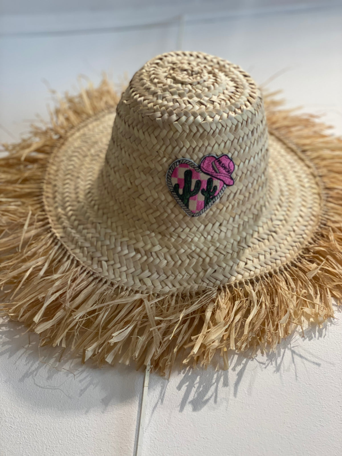 Chapeau franges WESTERN Rose - Les Folies by Jade