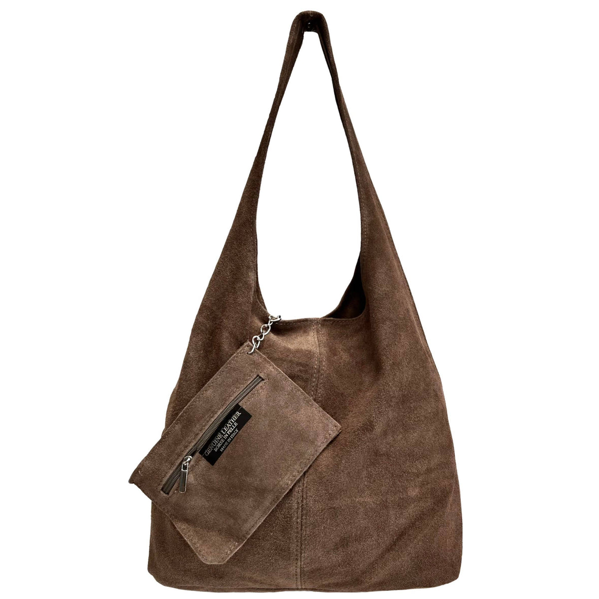 Sac à bandoulière et porte monnaie en daim