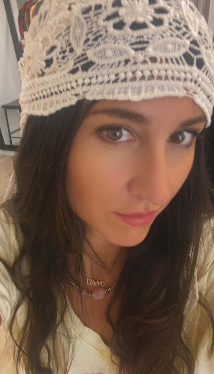 Foulard bandeau en crochet