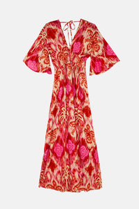 Robe longue BORA BORA ROSA - Piti Cuiti