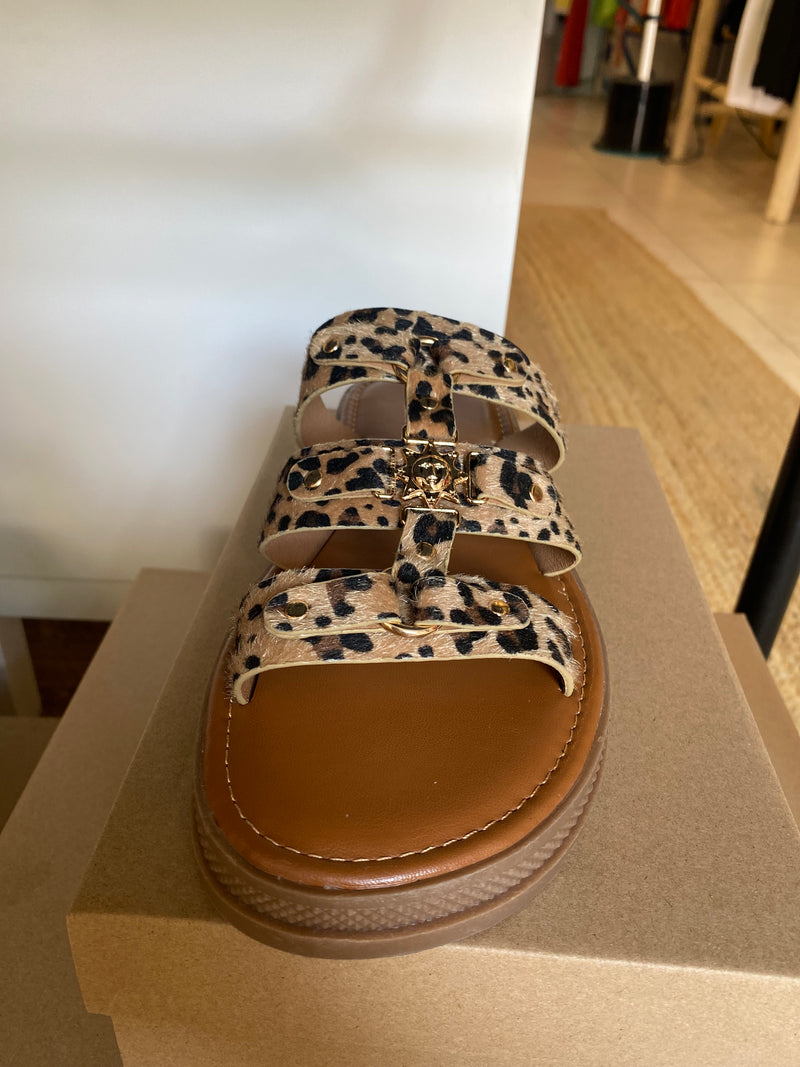 Sandales mules léopard SOLEIL - Findlay