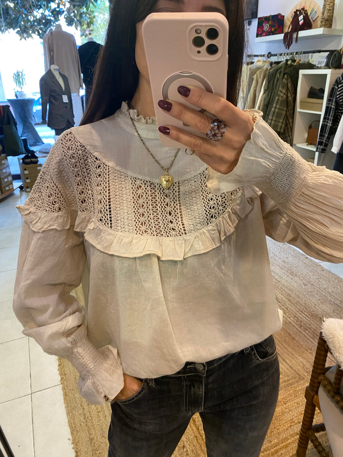 Blouse Johanna écrue - LOU