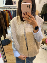 Gilet sans manche avec pinces & poches - LOU