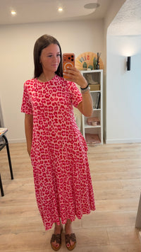 Robe longue T-shirt Léopard - Lou