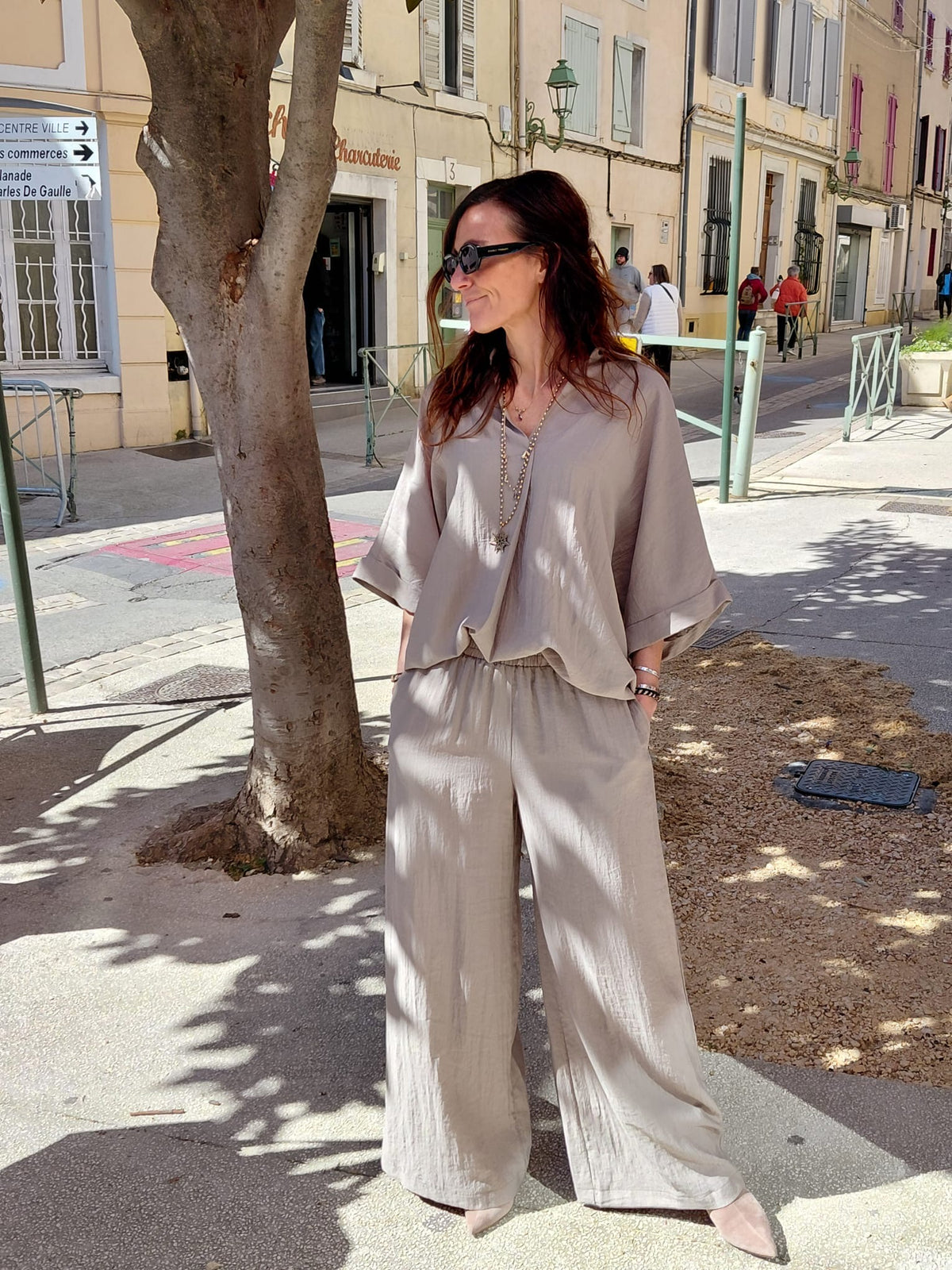 Pantalon gaufré desert - PLEASE