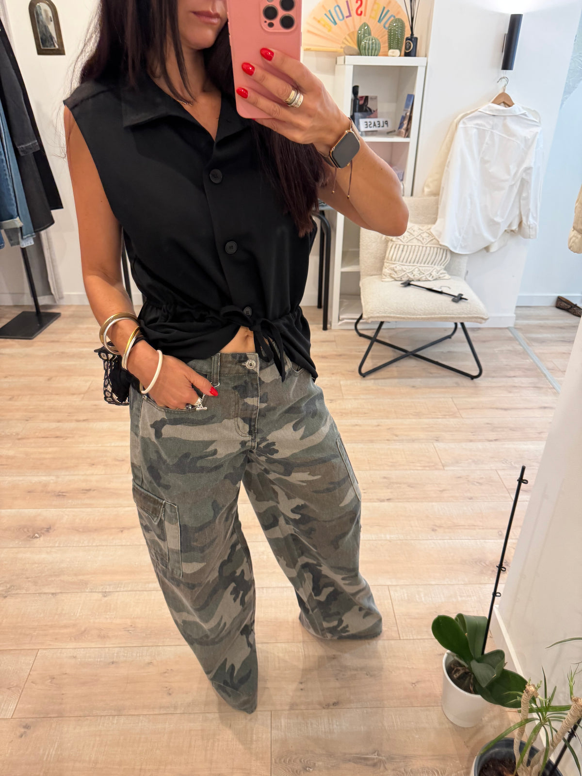 Jean cargo militaire