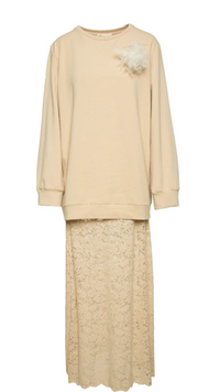 Robe écrue dentelle - BSB
