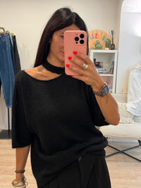 Pull col découpé Ciao Donna