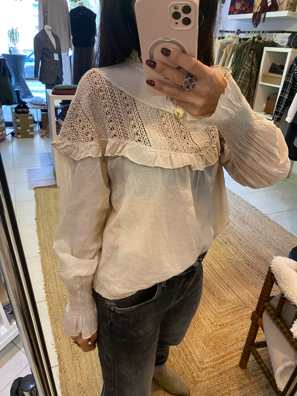 Blouse Johanna écrue - LOU