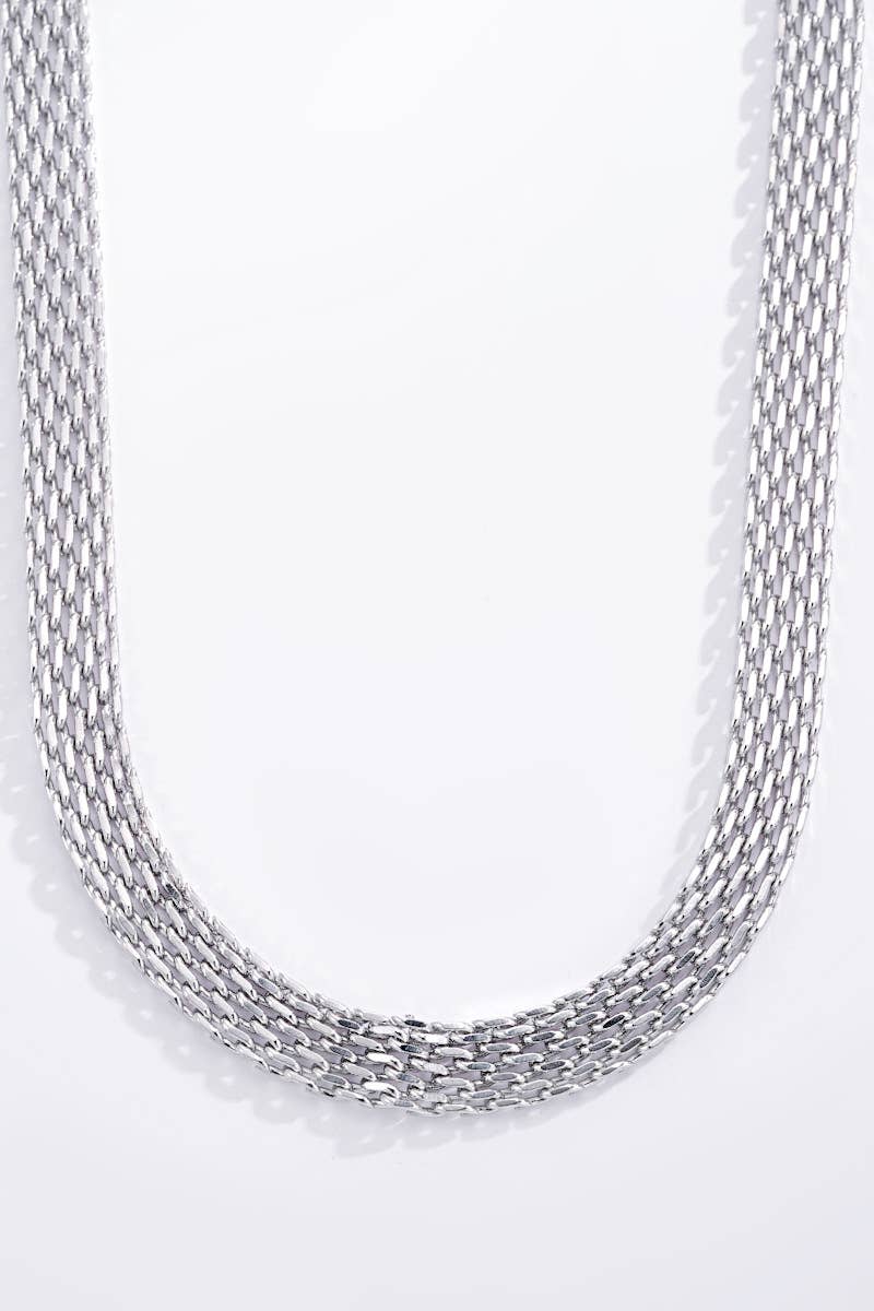 Collier chaînes en acier inoxydable