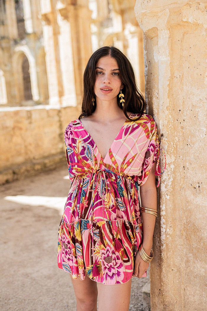 ROBE COURTE ROSE POSITANO - Piti Cuiti