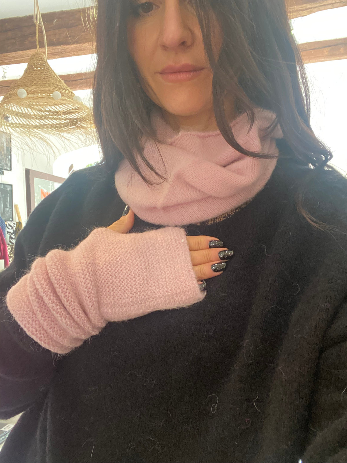 Ensemble mitaines et cache-cou - LOU