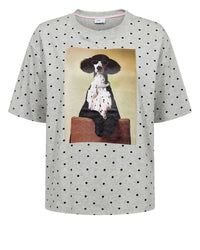 T-shirt à pois Caniche royal - Nümph