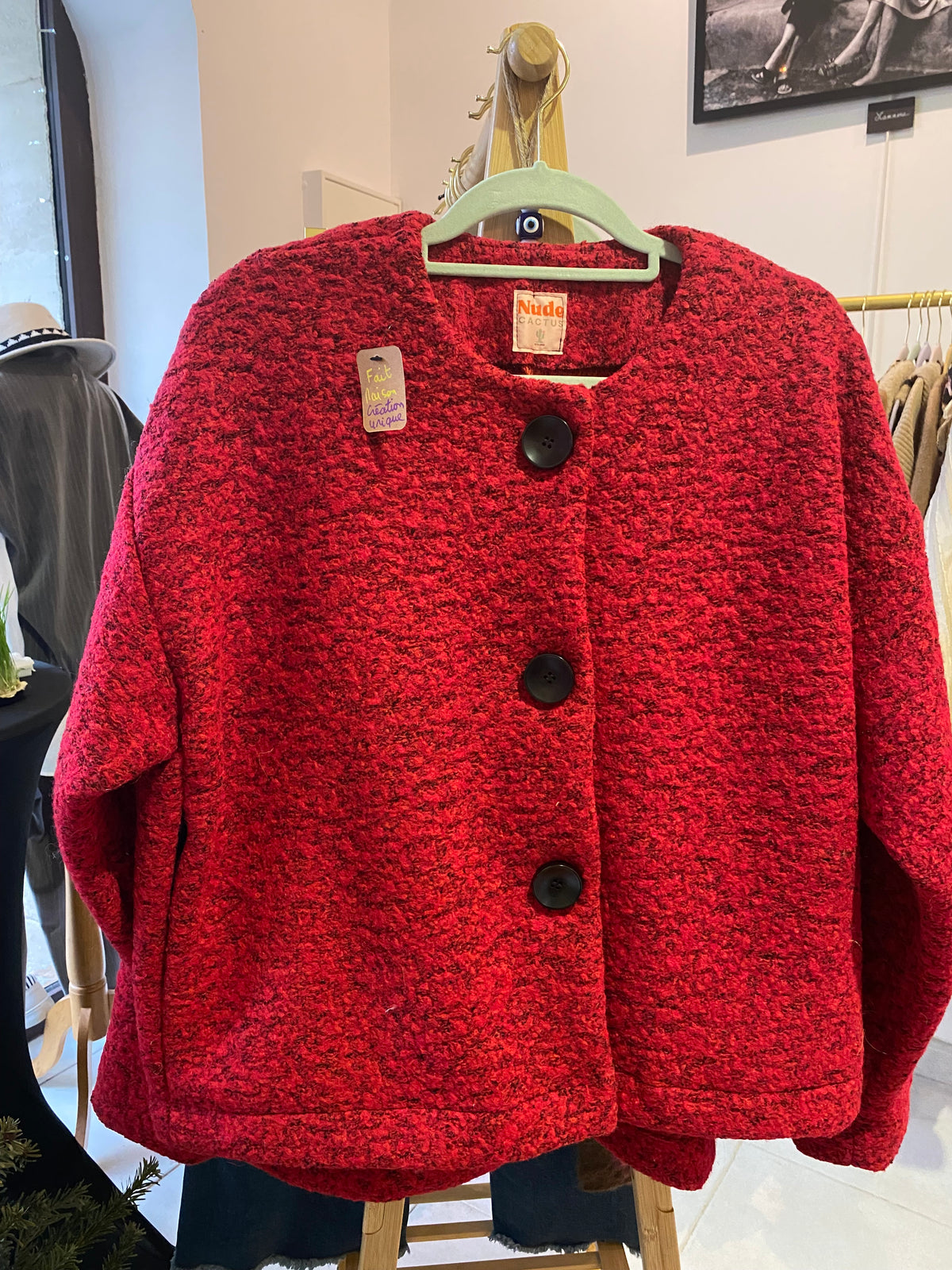 Veste NUDE CACTUS rouge