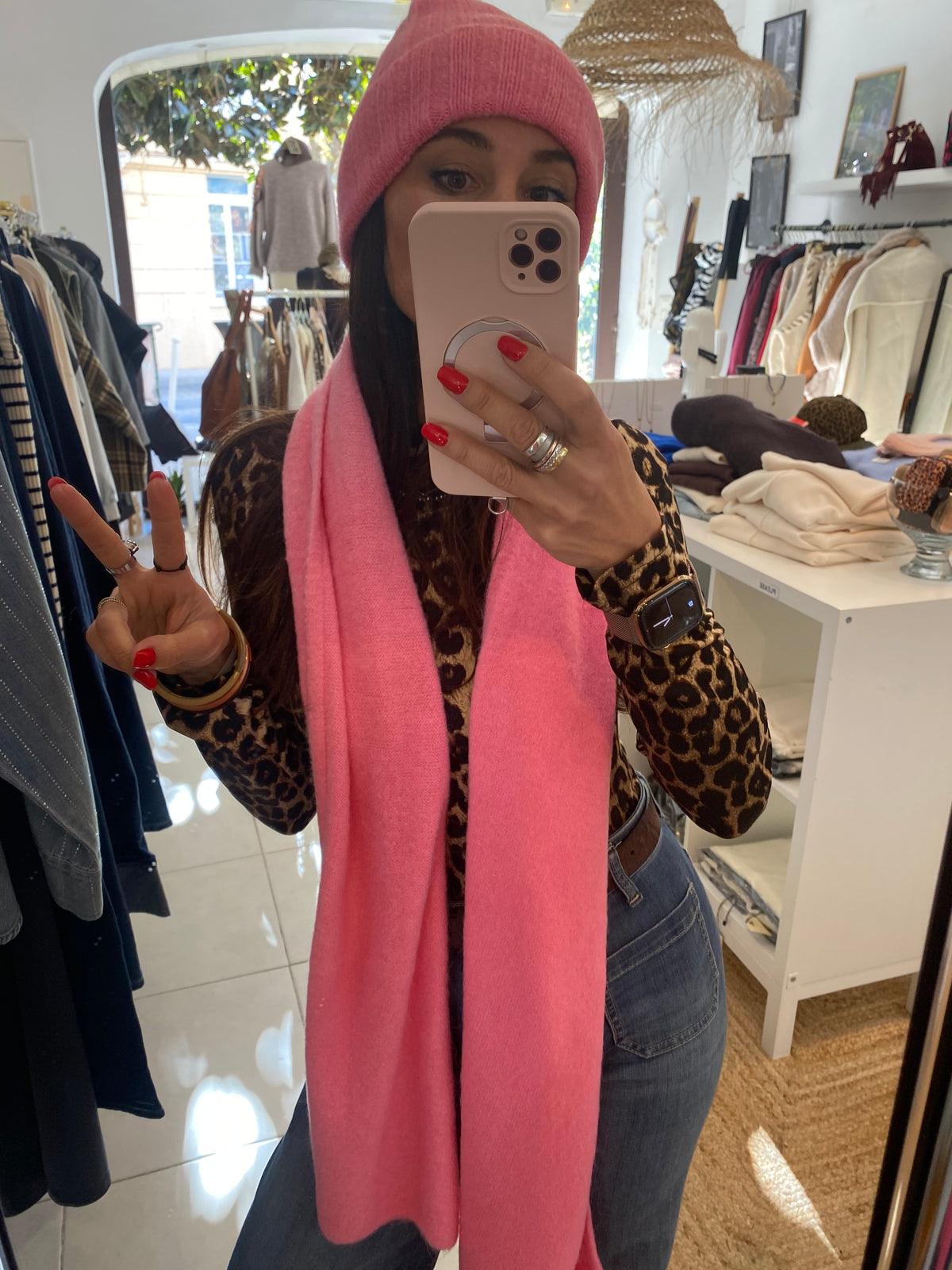 Ensemble bonnet + écharpe Bonbon