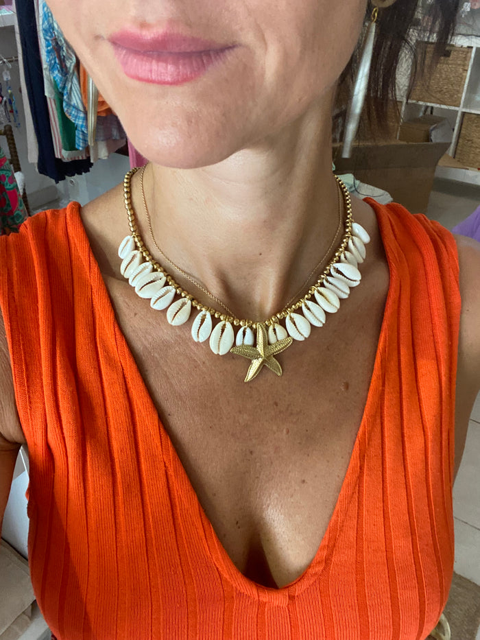 Collier Etoile de mer & coquillages