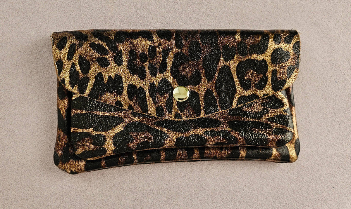 Porte monnaie cuir double poches