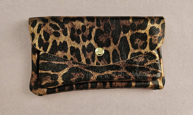 Porte monnaie cuir double poches