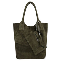 Sac en cuir suédé véritable
