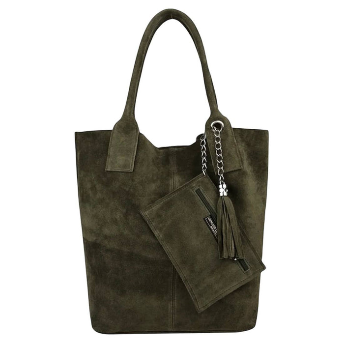 Sac en cuir suédé véritable