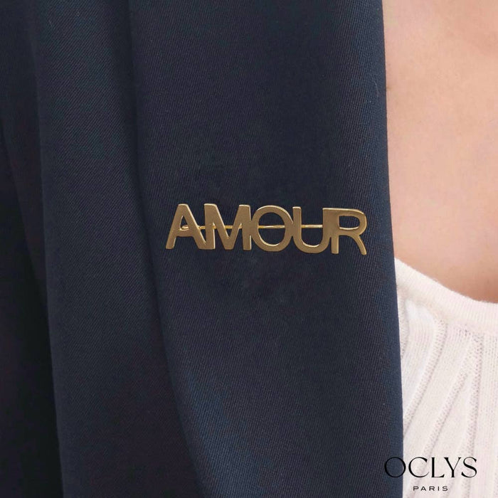 Broche AMOUR acier inoxydable
