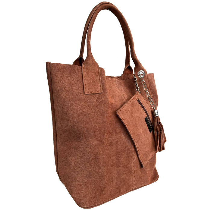 Sac en cuir suédé véritable