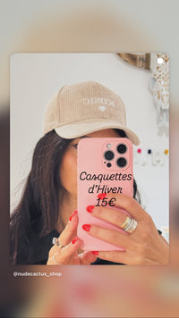 Casquette velours