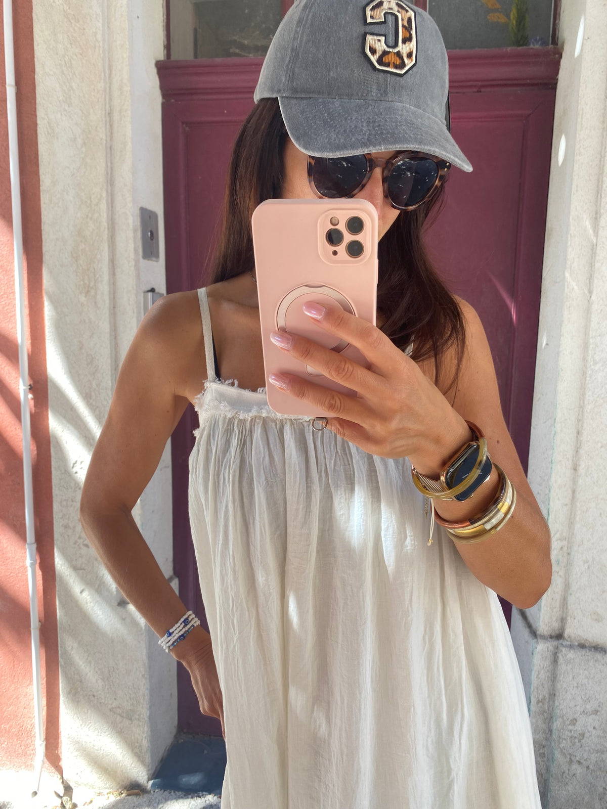 Robe courte voile de coton - LOU