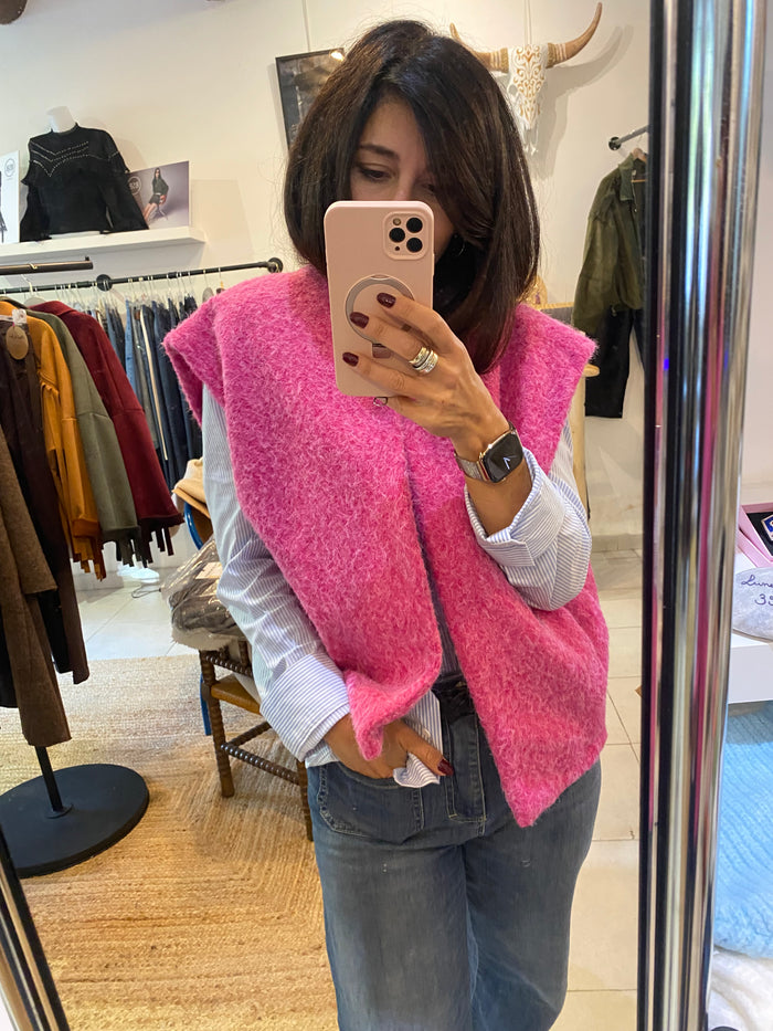 Gilet sans manche avec pinces & poches - LOU