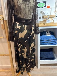 Jupe militaire satinéee