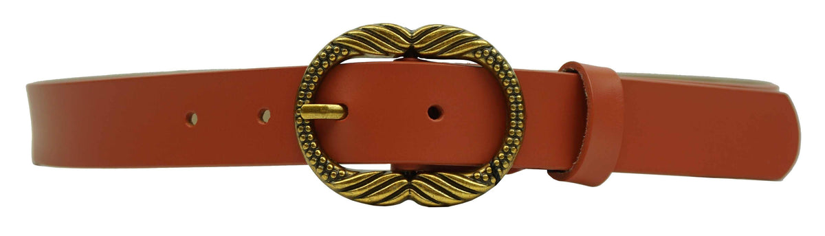 Ceinture terracotta en cuir - Anais