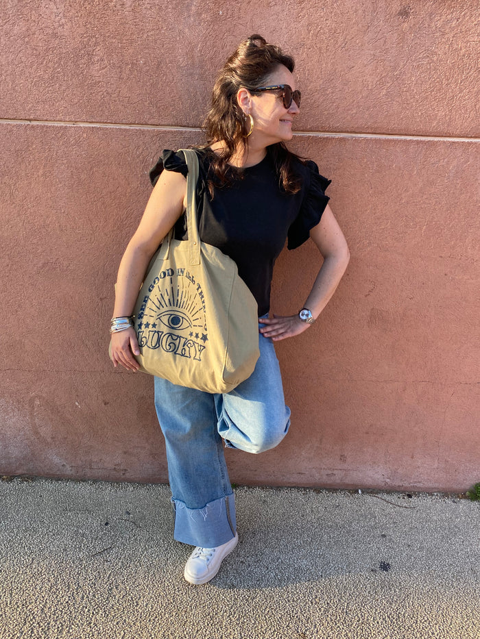 Tote bag TUCSON kaki clair - MARCELLO