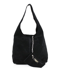 Sac à bandoulière et porte monnaie en daim