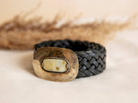 Ceinture en cuir noir MERCURIO STRECHO - Lula Natura