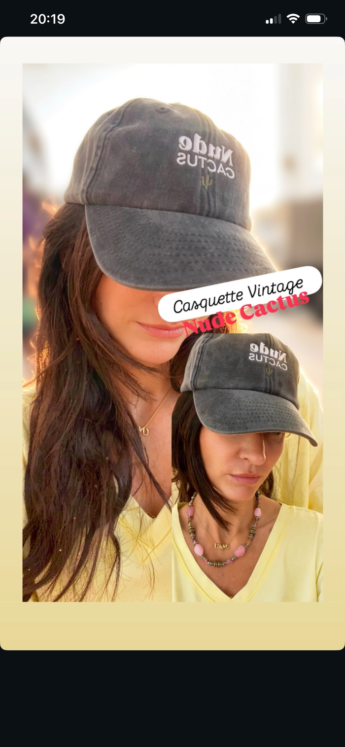 Casquette vintage Nude Cactus