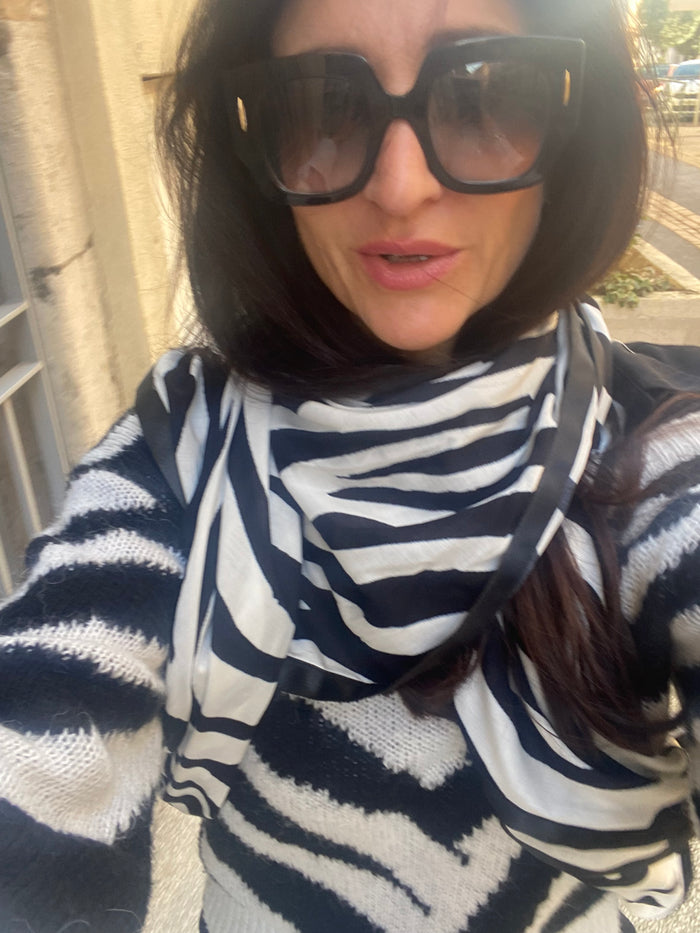 Foulard Zèbre - Thelma et Nina