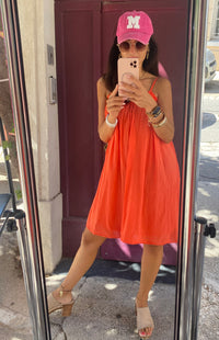 Robe courte voile de coton - LOU