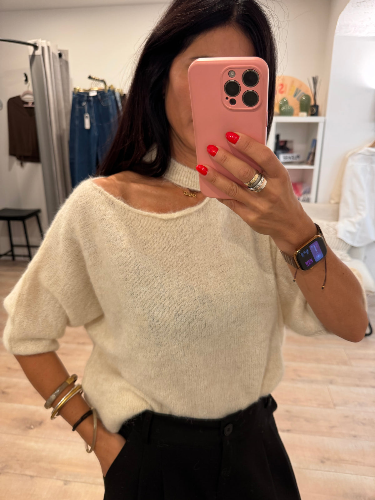 Pull col découpé Ciao Donna