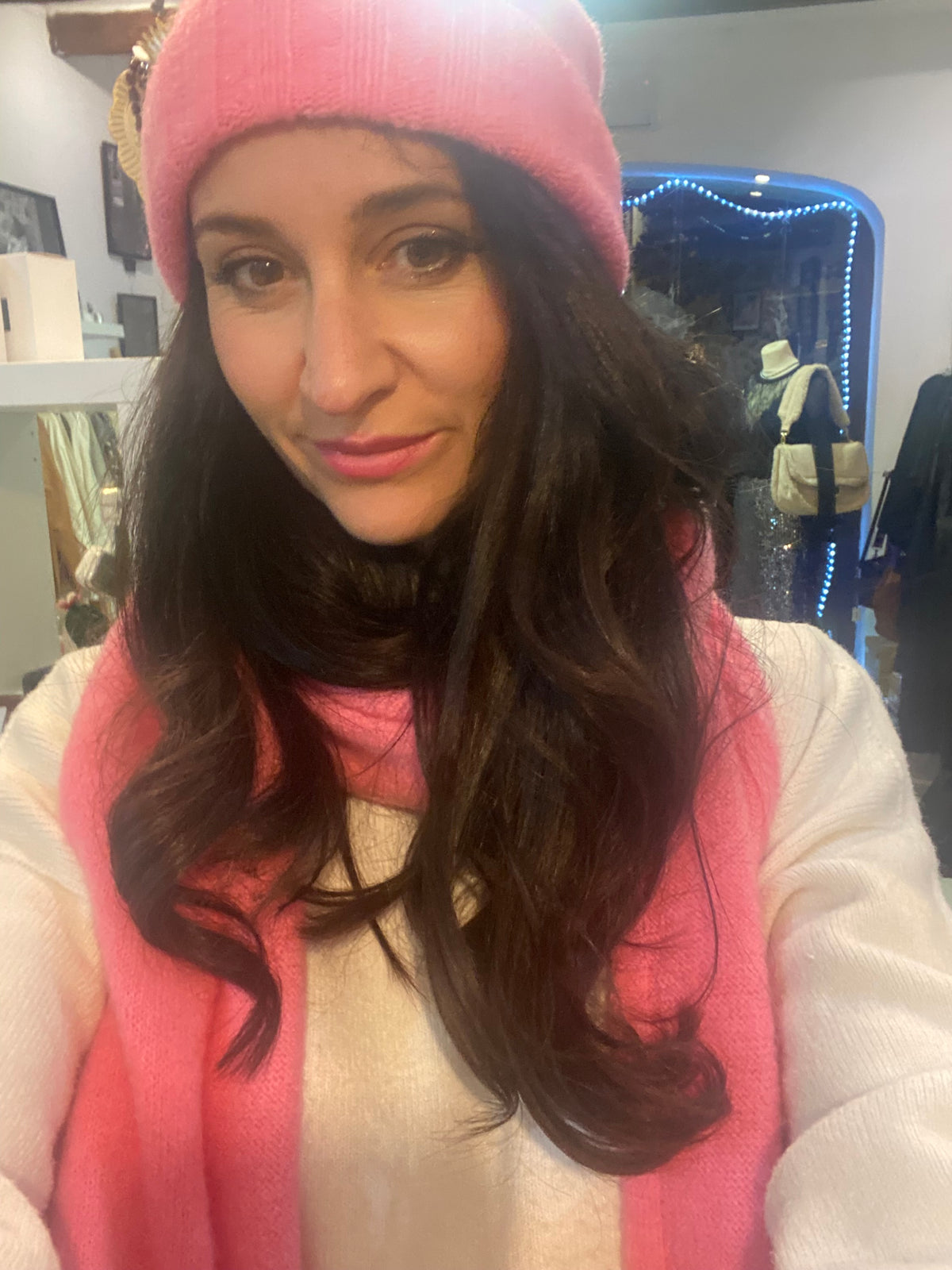 Ensemble bonnet + écharpe Bonbon