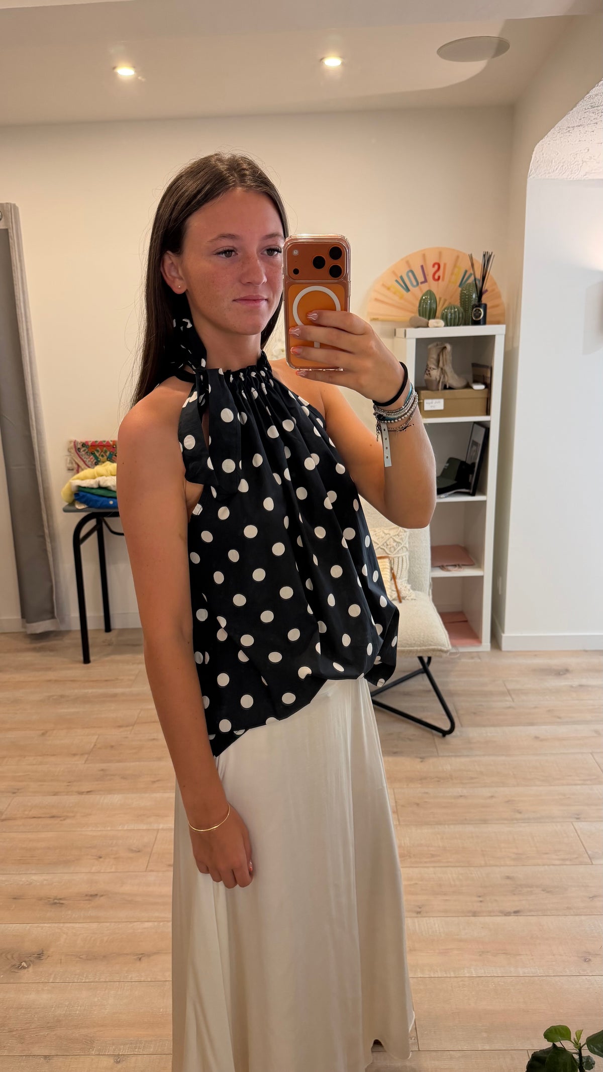 Top à poids noué