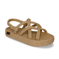 Sandales corde plateforme beige - BOHONOMAD