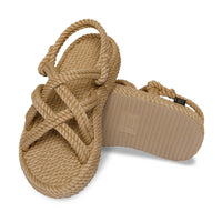 Sandales corde plateforme beige - BOHONOMAD